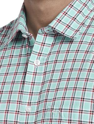 green checkered casual shirt - 17767194 - Standard Image - 5