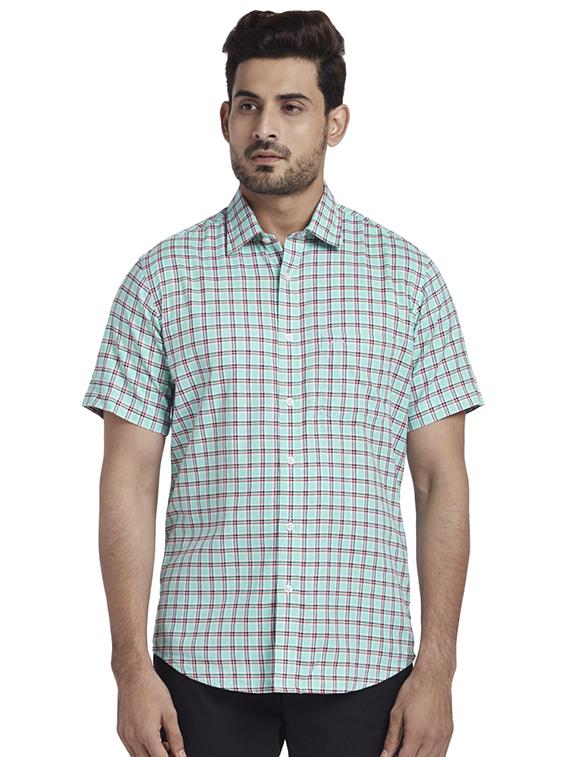 green checkered casual shirt - 17767194 - Zoom Image - 1