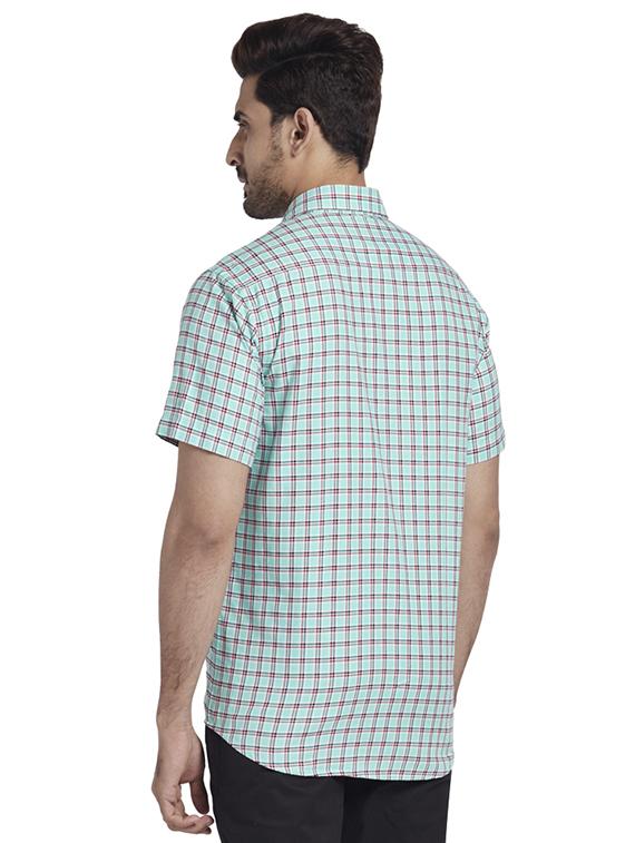 green checkered casual shirt - 17767194 - Zoom Image - 3