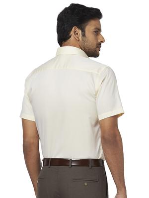 yellow solid formal shirt - 17767195 - Standard Image - 3