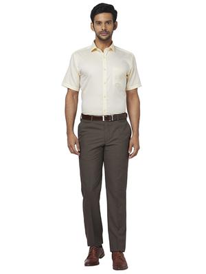 yellow solid formal shirt - 17767195 - Standard Image - 4
