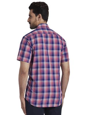 pink checkered casual shirt - 17767200 - Standard Image - 3