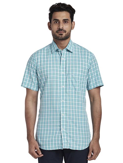 green checkered casual shirt - 17767211 - Standard Image - 1