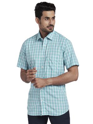 green checkered casual shirt - 17767211 - Standard Image - 2