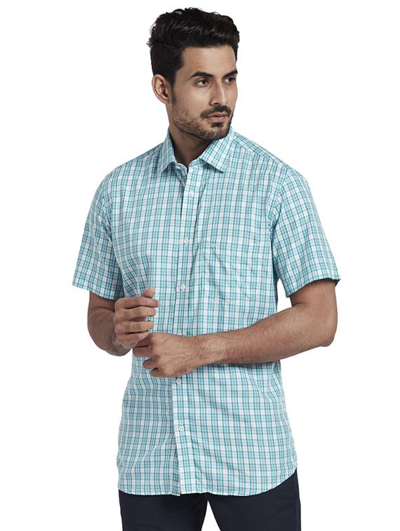 green checkered casual shirt - 17767211 - Zoom Image - 2