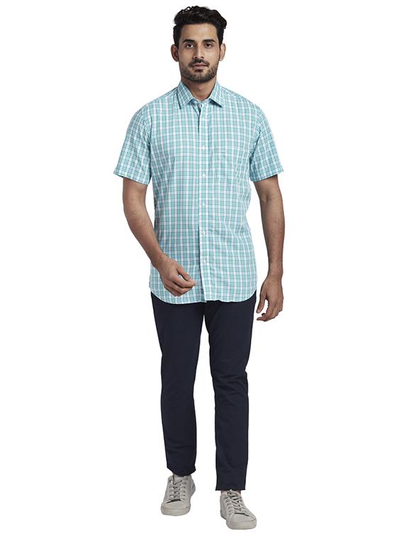 green checkered casual shirt - 17767211 - Zoom Image - 4