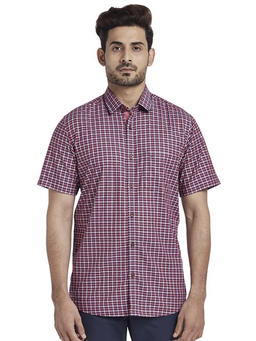 red checkered casual shirt - 17767216 - Standard Image - 1