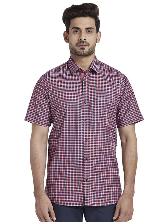 red checkered casual shirt - 17767216 - Zoom Image - 1