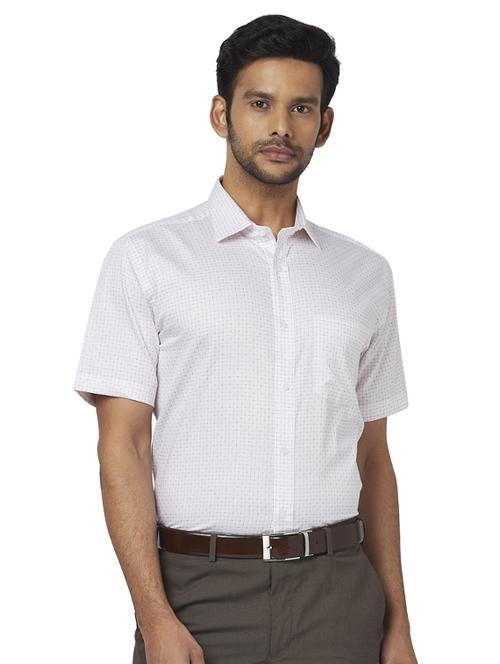 white checkered formal shirt - 17767233 - Very Small Image - 1