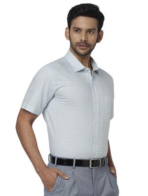 green checkered formal shirt - 17767235 - Standard Image - 2