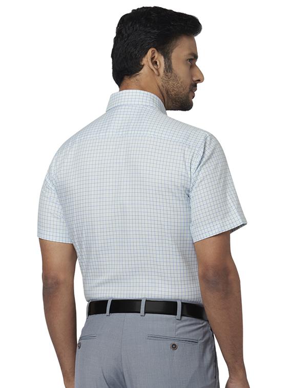 green checkered formal shirt - 17767235 - Zoom Image - 3