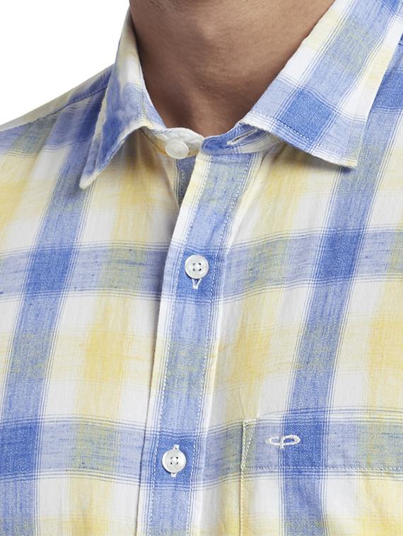 yellow checkered casual shirt - 17767236 - Zoom Image - 5