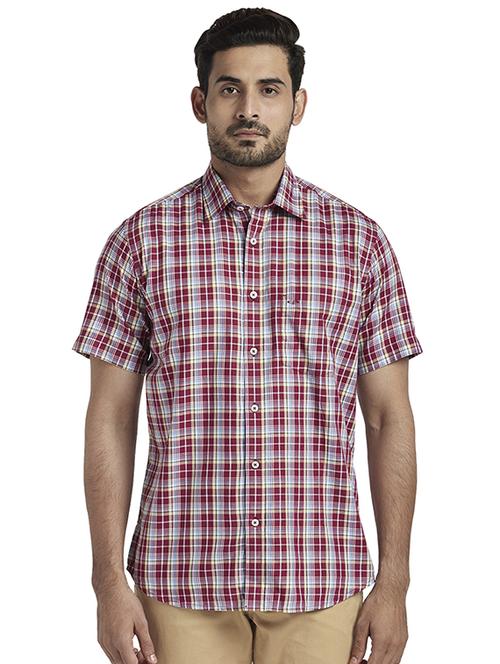 red checkered casual shirt - 17767243 - Standard Image - 1