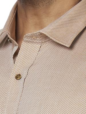 beige printed formal shirt - 17767259 - Standard Image - 5
