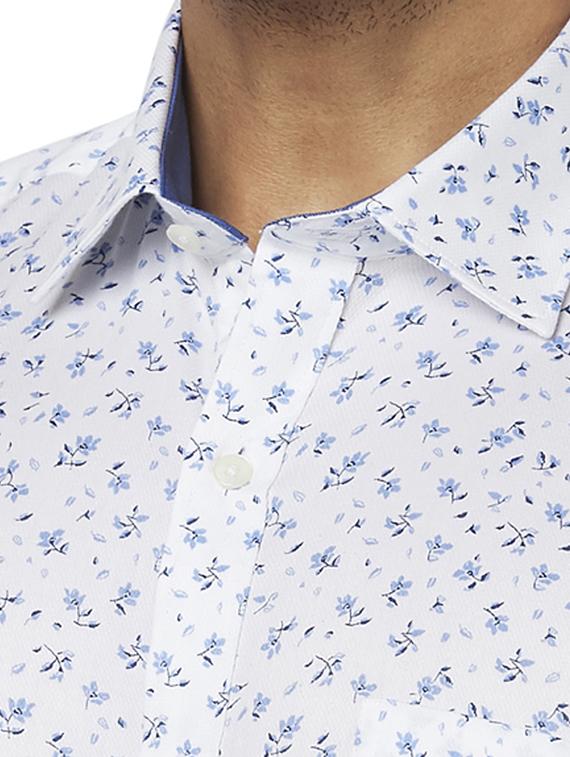 white printed formal shirt - 17767276 - Zoom Image - 5