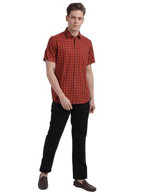 red checkered casual shirt - 17767287 - Standard Image - 4