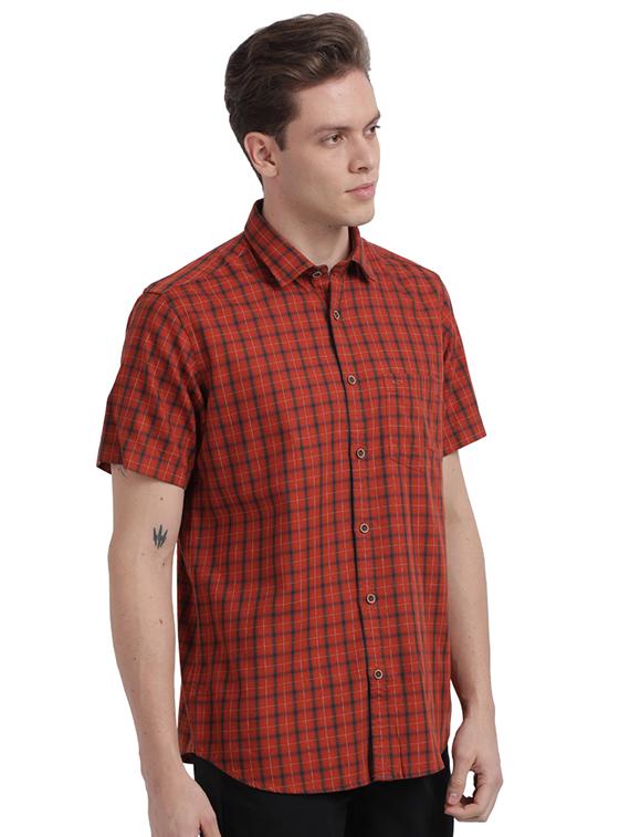 red checkered casual shirt - 17767287 - Zoom Image - 2