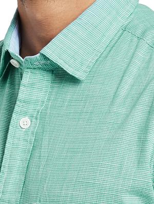 green self design casual shirt - 17767290 - Standard Image - 5