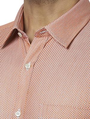 orange printed formal shirt - 17767291 - Standard Image - 5