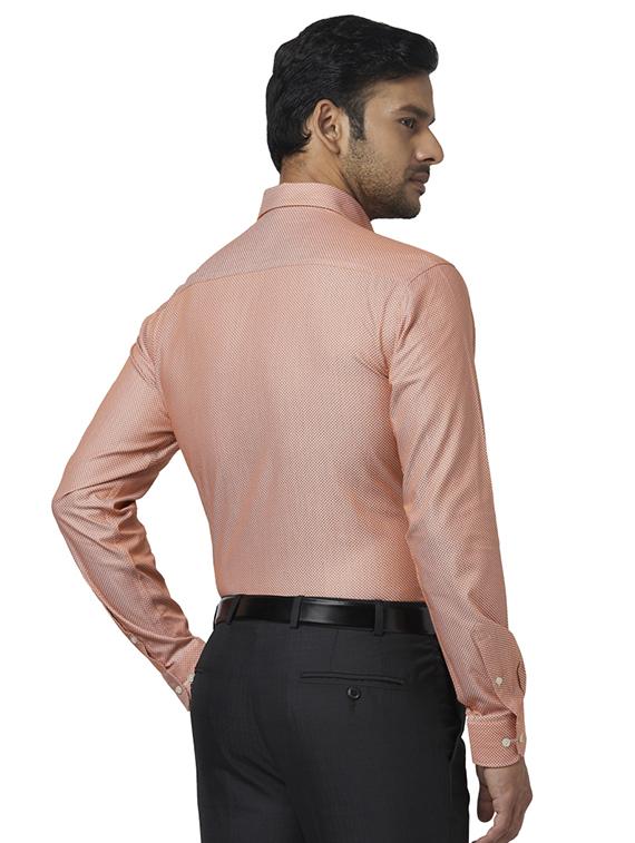 orange printed formal shirt - 17767291 - Zoom Image - 3