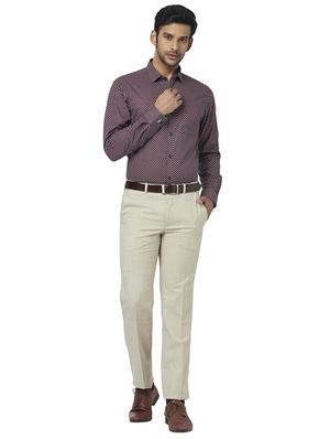 navy blue printed formal shirt - 17767306 - Standard Image - 4