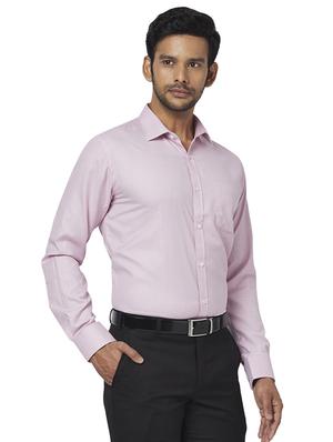 pink self design formal shirt - 17767322 - Standard Image - 2