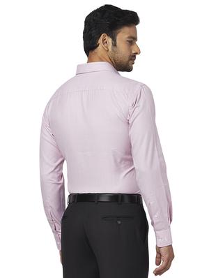 pink self design formal shirt - 17767322 - Standard Image - 3