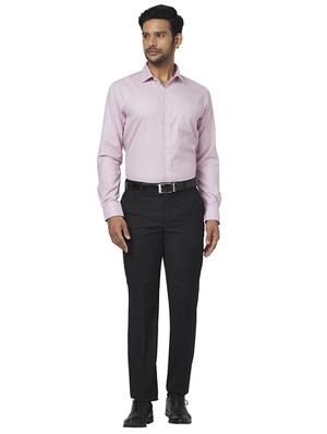pink self design formal shirt - 17767322 - Standard Image - 4