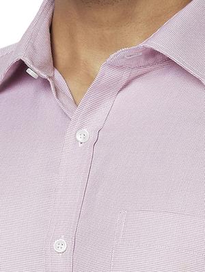 pink self design formal shirt - 17767322 - Standard Image - 5