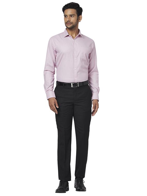 pink self design formal shirt - 17767322 - Zoom Image - 4