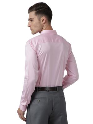 pink solid formal shirt - 17767349 - Standard Image - 3