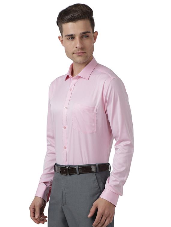 pink solid formal shirt - 17767349 - Zoom Image - 2