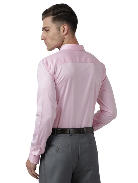 pink solid formal shirt - 17767349 - Zoom Image - 3