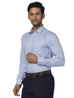 blue checkered formal shirt - 17767351 - Standard Image - 2