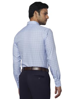 blue checkered formal shirt - 17767351 - Standard Image - 3