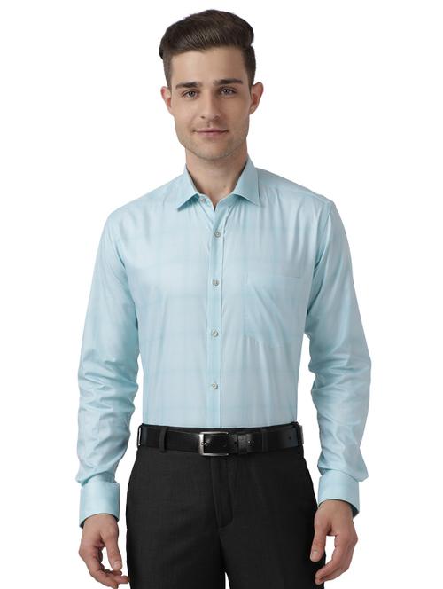 green checkered formal shirt - 17767354 - Standard Image - 1