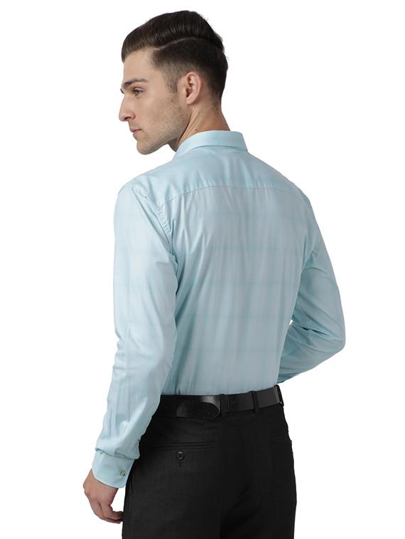 green checkered formal shirt - 17767354 - Zoom Image - 3