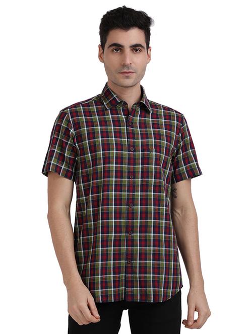multi colored checkered casual shirt - 17767370 - Standard Image - 1