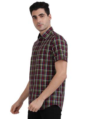 multi colored checkered casual shirt - 17767370 - Standard Image - 2