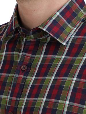multi colored checkered casual shirt - 17767370 - Standard Image - 5