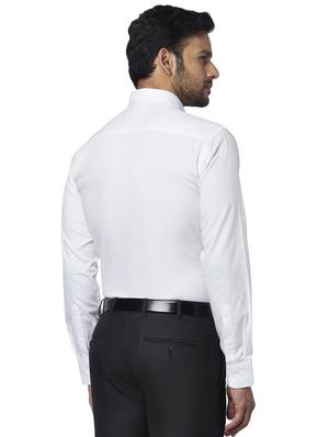 white self design formal shirt - 17767371 - Standard Image - 3