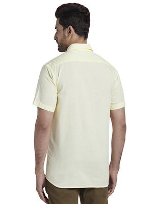 yellow solid casual shirt - 17767380 - Standard Image - 3