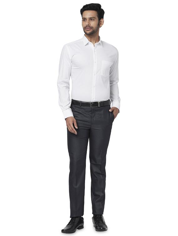 white solid formal shirt - 17767383 - Zoom Image - 4