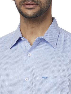 blue checkered casual shirt - 17767436 - Standard Image - 5