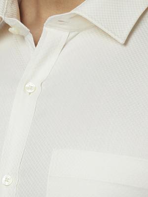 yellow self design formal shirt - 17767464 - Standard Image - 5