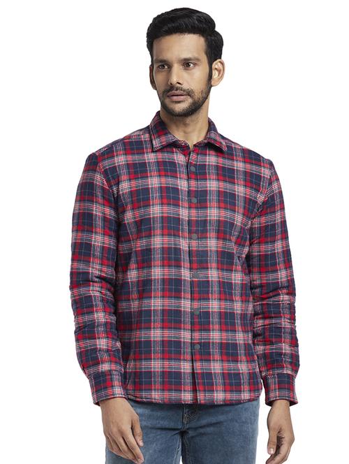 blue checkered casual shirt - 17767481 - Standard Image - 1