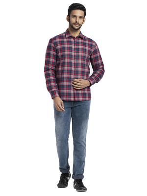 blue checkered casual shirt - 17767481 - Standard Image - 4