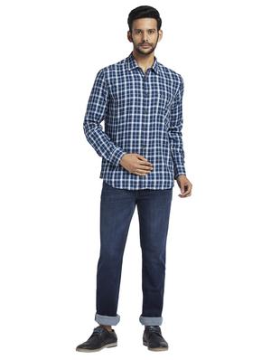 blue checkered casual shirt - 17767494 - Standard Image - 4