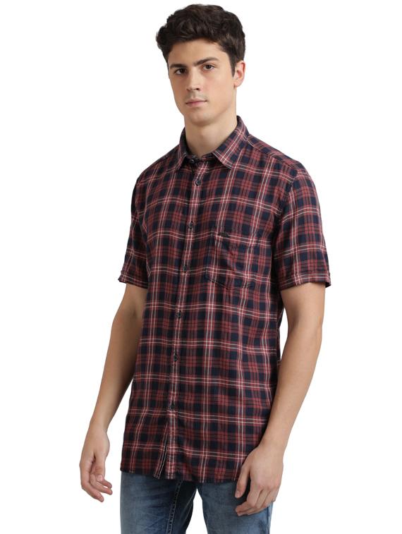 red checkered casual shirt - 17767515 - Zoom Image - 2