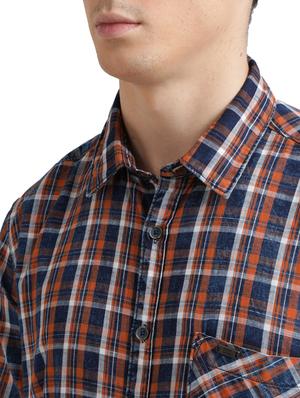 blue checkered casual shirt - 17767521 - Standard Image - 5
